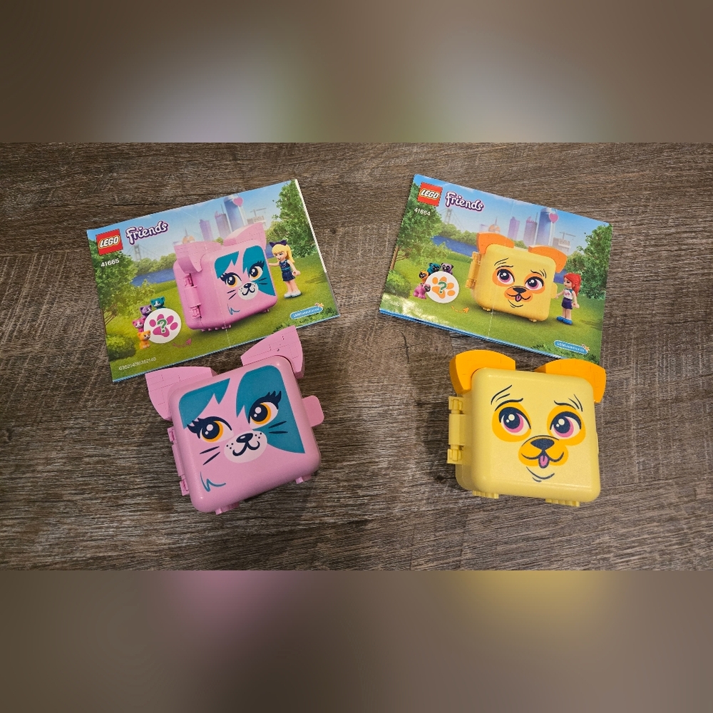 Lego Friends Cube Sets, Mia's Pug And Stephanie's Cat